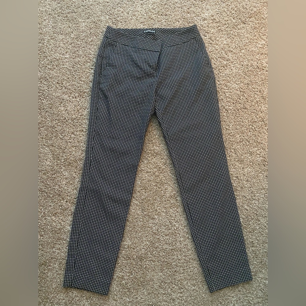 Express houndstooth dress pants, size 0/2